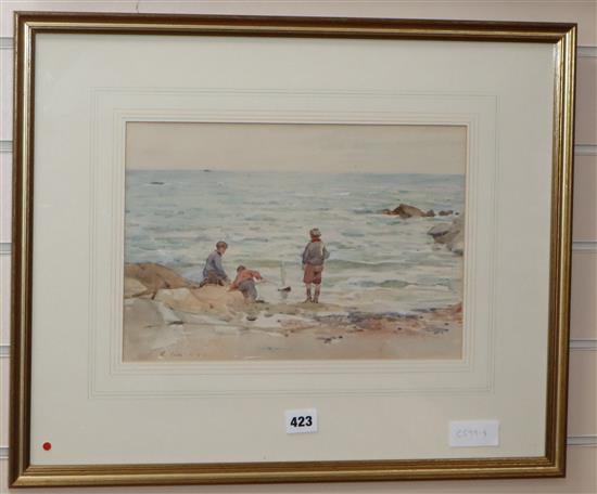 Robert Eadie (1877-1954), watercolour, The Young Mariners, signed, 23 x 34cm